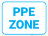 PPE Zone - Blue - Floor Sign PPE Zone - Blue - Floor Sign