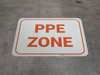 PPE Zone - Orange - Floor Sign PPE Zone - Orange - Floor Sign