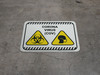 Corona Virus COV with Icons - Floor Sign Corona Virus COV with Icons - Floor Sign