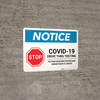 Notice: Stop Drive Thru Testing Requires Physicians Prior to Entry Landscape - Wall Sign Notice: Stop Drive Thru Testing Requires Physicians Prior to Entry Landscape - Wall Sign