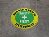 When Work is Going On, PPE is Going On (Safety First) - Floor Sign
