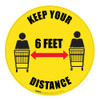 Keep Your Distance - 6 FEET - Floor Sign Keep Your Distance - 6 FEET - Floor Sign