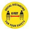 Social Distancing for your Safety - Floor Sign