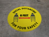 Social Distancing for your Safety - Floor Sign