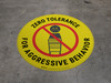 Zero Tolerance - Yellow - Floor Sign