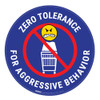 Zero Tolerance - Blue - Floor Sign Zero Tolerance - Blue - Floor Sign