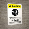 Caution: The Most Common Way Germs are Spread - Please Use Hand Sanitizer with Icon Portrait - Wall Sign Caution: The Most Common Way Germs are Spread - Please Use Hand Sanitizer with Icon Portrait - Wall Sign