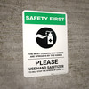 Safety First: The Most Common Way Germs are Spread - Please Use Hand Sanitizer with Icon Portrait - Wall Sign Safety First: The Most Common Way Germs are Spread - Please Use Hand Sanitizer with Icon Portrait - Wall Sign