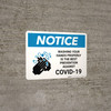 Notice: Washing Your Hands Properly Landscape - Wall Sign