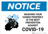 Notice: Washing Your Hands Properly Landscape - Wall Sign