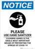 Notice: Cleaning Hands Is The Single Most Portrait - Wall Sign
