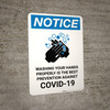 Notice: Washing Hands Is The Most Portrait - Wall Sign