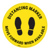 Distancing Marker - Yellow - Floor Sign