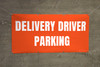 Delivery Driver Parking - Orange - Banner