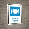 Lunch Room with Icon Portrait - Wall Sign Lunch Room with Icon Portrait - Wall Sign