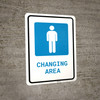 Mens Changing Area with Icon Portrait - Wall Sign Mens Changing Area with Icon Portrait - Wall Sign