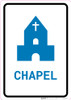 Chapel with Icon Portrait v2 - Wall Sign