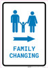 Family Changing Right Arrow with Icon Portrait v2 - Wall Sign
