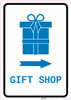 Gift Shop Right Arrow with Icon Portrait v2 - Wall Sign Gift Shop Right Arrow with Icon Portrait v2 - Wall Sign