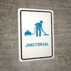 Janitorial with Icon Portrait v2 - Wall Sign