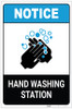 Notice: Hand Washing Station ANSI Portrait - Label