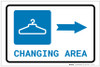 Changing Area Right Arrow with Icon Landscape - Label
