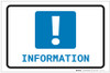 Information with Exclamation Mark Landscape - Label Information with Exclamation Mark Landscape - Label