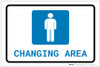 Mens Changing Area with Icon Landscape - Label Mens Changing Area with Icon Landscape - Label