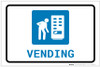 Vending Machine with Icon Landscape - Label Vending Machine with Icon Landscape - Label