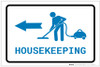 Housekeeping Left Arrow with Icon Landscape v2 - Label