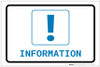 Information with Exclamation Mark Landscape v2 - Label