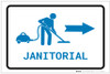 Janitorial Right Arrow with Icon Landscape v2 - Label