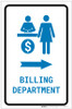 Billing Department Right Arrow with Icon Portrait v2 - Label