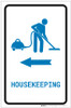 Housekeeping Left Arrow with Icon Portrait v2 - Label