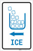 Ice Left Arrow with Icon Portrait v2 - Label