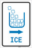 Ice Right Arrow with Icon Portrait v2 - Label
