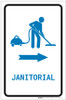 Janitorial Right Arrow with Icon Portrait v2 - Label