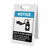 Notice: How To Clean Hands Without Soap ANSI Portrait - A-Frame Sign Notice: How To Clean Hands Without Soap ANSI Portrait - A-Frame Sign