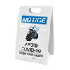 Notice: Avoid COVID-19 Wash Your Hands ANSI Portrait - A-Frame Sign