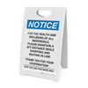 Notice: For Health and Wellbeing Maintain 6FT Distance ANSI Portrait - A-Frame Sign Notice: For Health and Wellbeing Maintain 6FT Distance ANSI Portrait - A-Frame Sign