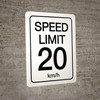 Speed Limit 20 kmh - Wall Sign