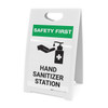 Safety First: Hand Sanitizer Station Portrait - A-Frame Sign Safety First: Hand Sanitizer Station Portrait - A-Frame Sign