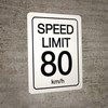 Speed Limit 80 kmh - Wall Sign