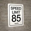 Speed Limit 85 kmh - Wall Sign