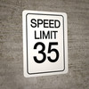 Speed Limit 35 - Wall Sign Speed Limit 35 - Wall Sign