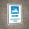 Intensive Care Right Arrow with Icon Portrait - Wall Sign Intensive Care Right Arrow with Icon Portrait - Wall Sign