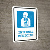 Internal Medicine with Icon Portrait - Wall Sign