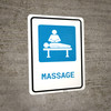 Massage with Icon Portrait - Wall Sign