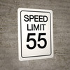 Speed Limit 55 - Wall Sign Speed Limit 55 - Wall Sign