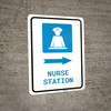 Nurse Station Right Arrow with Icon Portrait - Wall Sign Nurse Station Right Arrow with Icon Portrait - Wall Sign